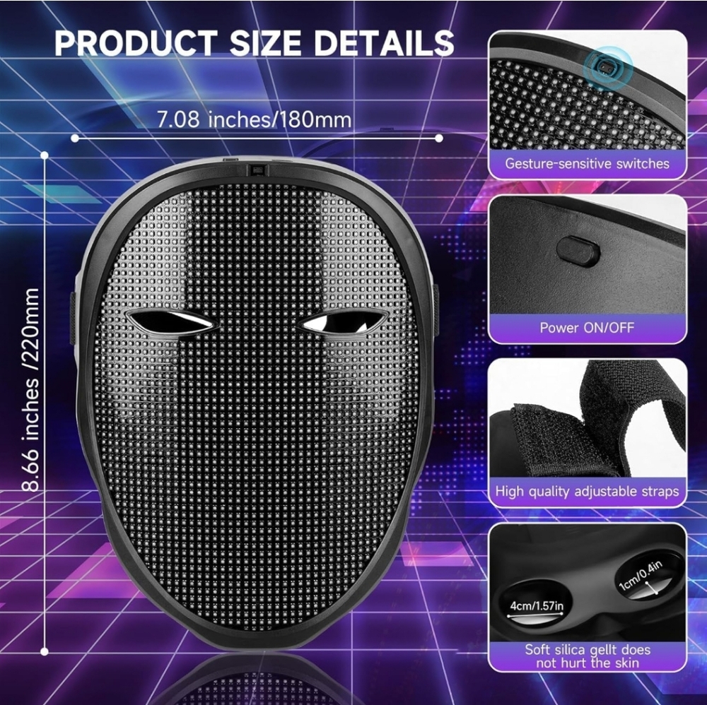 LED Display Mask - Picture 2 of 5